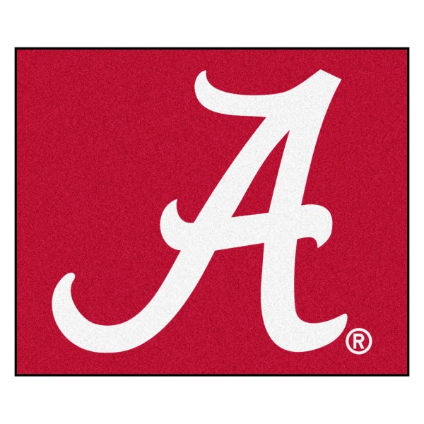 FanMats® - University of Alabama 59.5" x 71" Nylon Face Tailgater Mat with "Script A" Logo