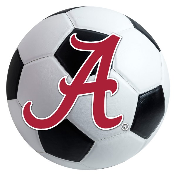 FanMats® - University of Alabama 27" Dia Nylon Face Soccer Ball Floor Mat with "Script A" Logo