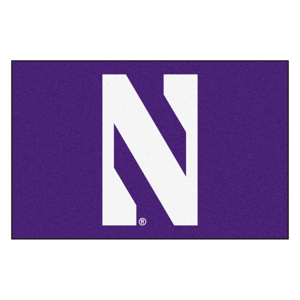 FanMats® - Northwestern University 19" x 30" Nylon Face Starter Mat with "N" Logo