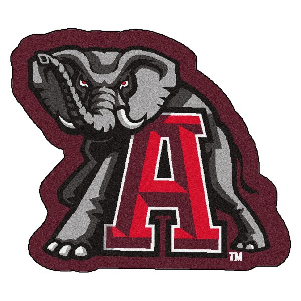 FanMats® - University of Alabama 36" x 48" Mascot Floor Mat with "Elephant" Logo