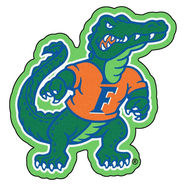 FanMats® - University of Florida 36" x 48" Mascot Floor Mat with "Albert Gator" Logo