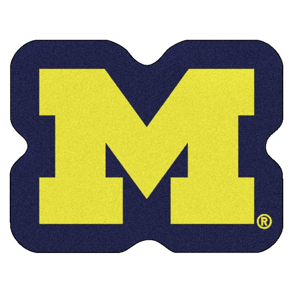 FanMats® - University of Michigan 36" x 48" Mascot Floor Mat with "Block M" Logo