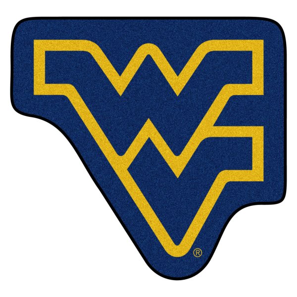 FanMats® - West Virginia University 36" x 48" Mascot Floor Mat with "WV" Logo
