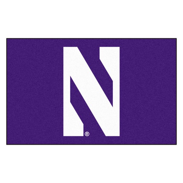 FanMats® - Northwestern University 60" x 96" Nylon Face Ulti-Mat with "N" Logo