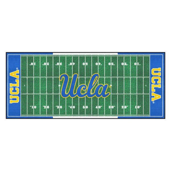 FanMats® - University of California (Los Angeles) 30" x 72" Nylon Face Football Field Runner Mat with "script UCLA" Logo