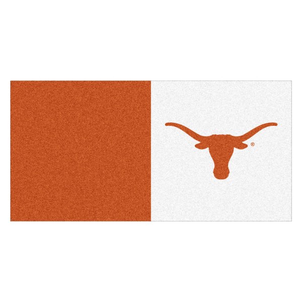 FanMats® - University of Texas 18" x 18" Nylon Face Team Carpet Tiles with "Longhorn" Logo