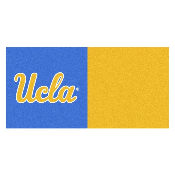 FanMats® - University of California (Los Angeles) 18" x 18" Nylon Face Team Carpet Tiles with "script UCLA" Logo
