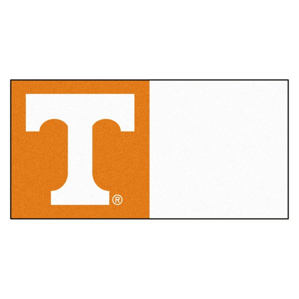 FanMats® - University of Tennessee 18" x 18" Nylon Face Team Carpet Tiles with "Power T" Logo