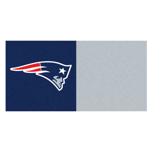 FanMats® - New England Patriots 18" x 18" Nylon Face Team Carpet Tiles with "Patriot" Logo