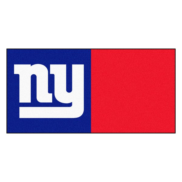 FanMats® - New York Giants 18" x 18" Nylon Face Team Carpet Tiles with "NY" Logo