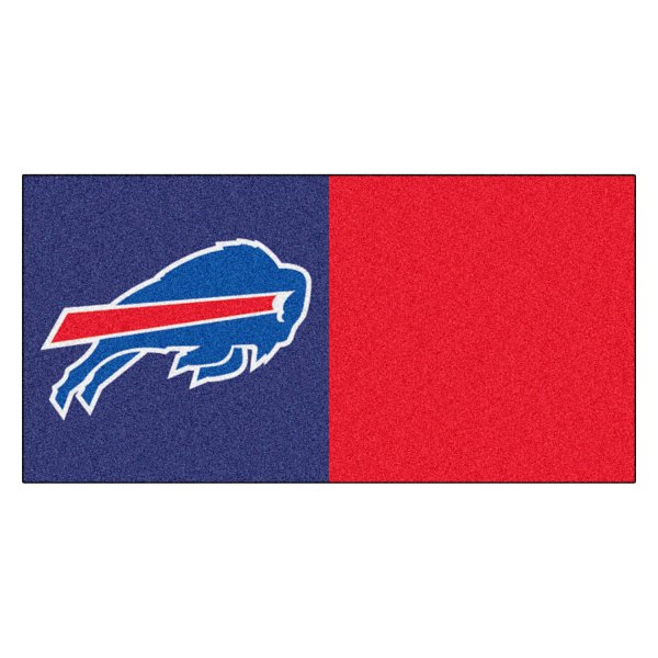 FanMats® - Buffalo Bills 18" x 18" Nylon Face Team Carpet Tiles with "Buffalo" Logo