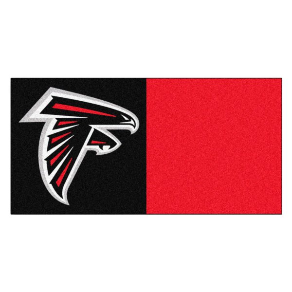 FanMats® - Atlanta Falcons 18" x 18" Nylon Face Team Carpet Tiles with "Falcon" Logo