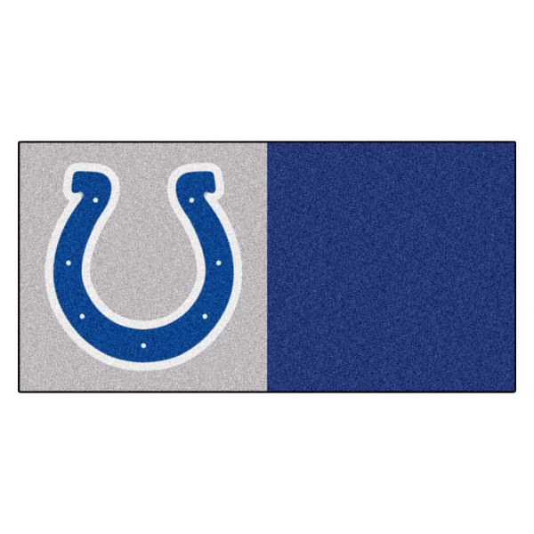 FanMats® - Indianapolis Colts 18" x 18" Nylon Face Team Carpet Tiles with "Horseshoe" Logo