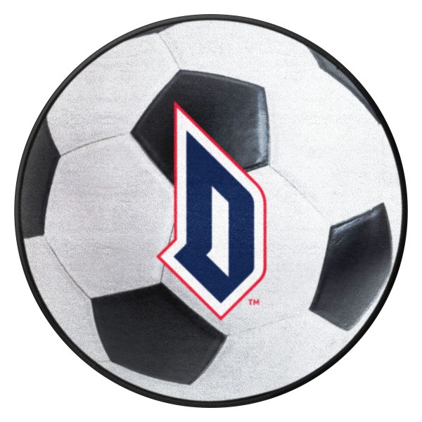 FanMats® - Duquesne University 27" Dia Nylon Face Soccer Ball Floor Mat with "Stylized D & Wordmark" Logo