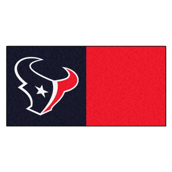 FanMats® - Houston Texans 18" x 18" Nylon Face Team Carpet Tiles with "Texans" Logo