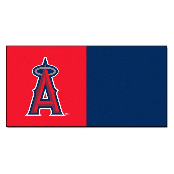 FanMats® - Los Angeles Angels 18" x 18" Nylon Face Team Carpet Tiles with "Halo A" Logo