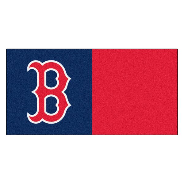 FanMats® - Boston Red Sox 18" x 18" Nylon Face Team Carpet Tiles with "B" Logo
