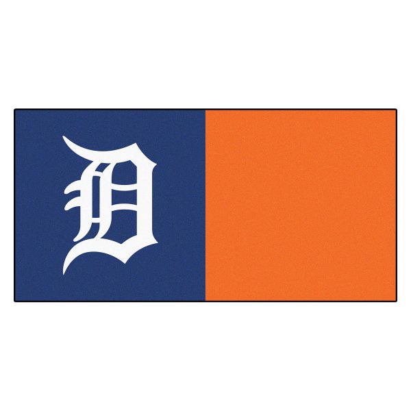 FanMats® - Detroit Tigers 18" x 18" Nylon Face Team Carpet Tiles with "D" Logo