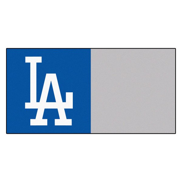 FanMats® - Los Angeles Dodgers 18" x 18" Nylon Face Team Carpet Tiles with "LA" Logo