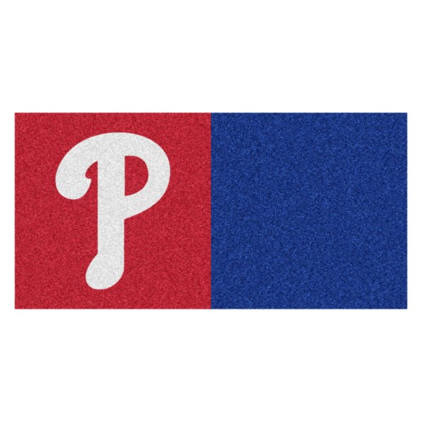 FanMats® - Philadelphia Phillies 18" x 18" Nylon Face Team Carpet Tiles with "P" Logo