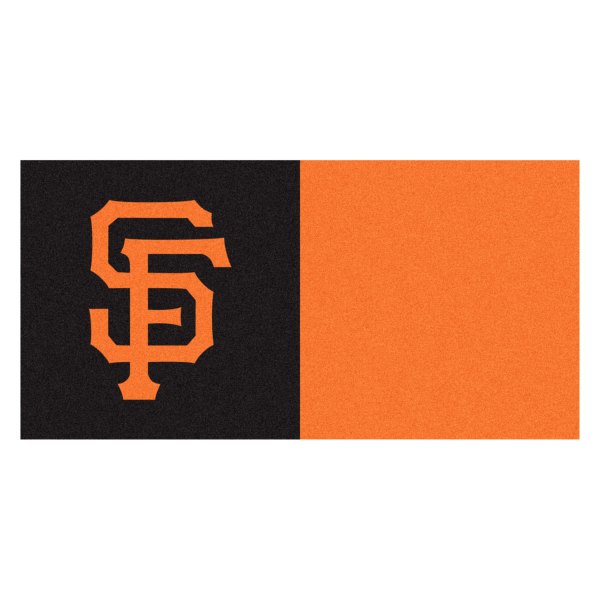 FanMats® - San Francisco Giants 18" x 18" Nylon Face Team Carpet Tiles with "SF" Logo