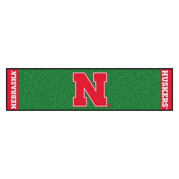 FanMats® - Nebraska University Huskers University Logo Golf Putting Green Mat