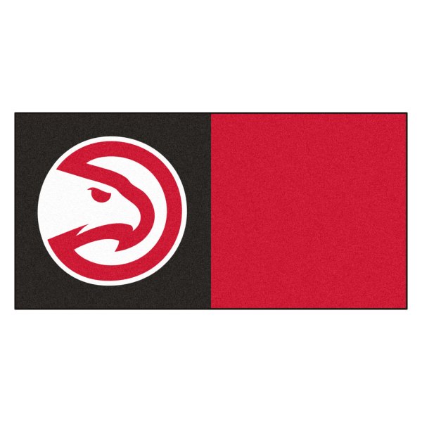 FanMats® - Atlanta Hawks 18" x 18" Nylon Face Team Carpet Tiles with "Hawk" Primary Icon