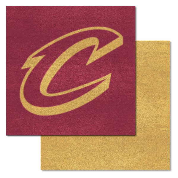 FanMats® - Cleveland Cavaliers 18" x 18" Nylon Face Team Carpet Tiles with "C with Sword" Logo