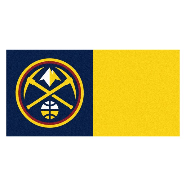 FanMats® - Denver Nuggets 18" x 18" Nylon Face Team Carpet Tiles with "Nuggets" Primary Logo
