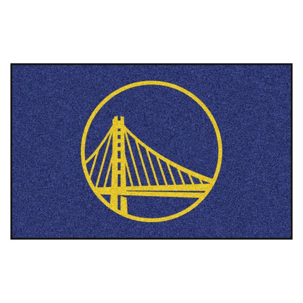 FanMats® - Golden State Warriors 60" x 96" Nylon Face Ulti-Mat with "Circular Golden Gate" Logo