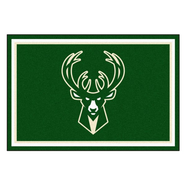 FanMats® - Milwaukee Bucks 60" x 96" Nylon Face Ultra Plush Floor Rug with "Buck" Logo