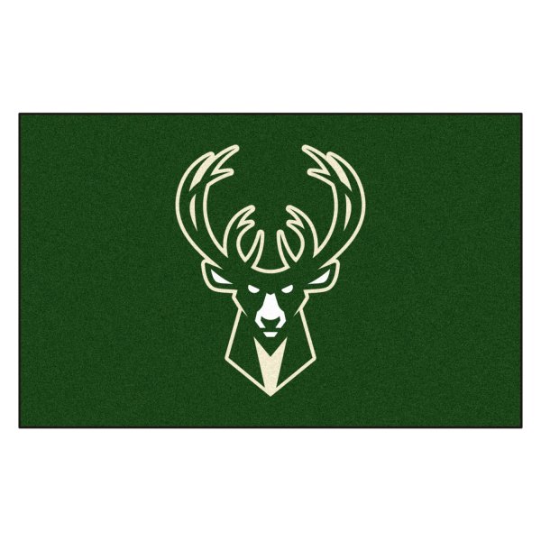 FanMats® - Milwaukee Bucks 60" x 96" Nylon Face Ulti-Mat with "Buck" Logo