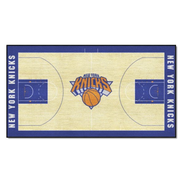 FanMats® - New York Knicks 29.5" x 54" Nylon Face Basketball Court Runner Mat with "New York Knicks Icon" Logo