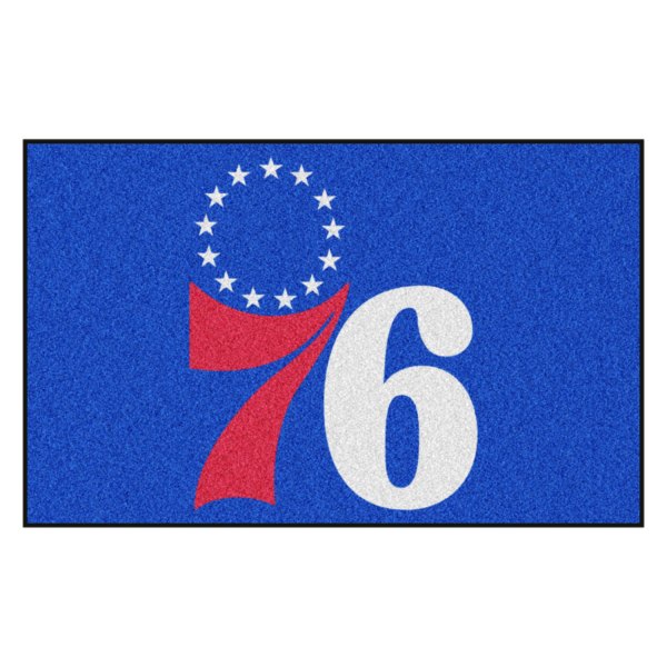 FanMats® - Philadelphia 76ers 60" x 96" Nylon Face Ulti-Mat with "76 & Stars" Primary Logo