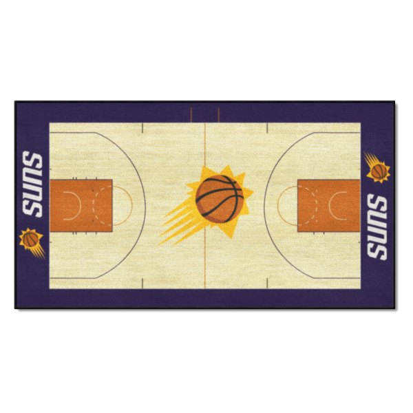 FanMats® - Phoenix Suns 29.5" x 54" Nylon Face Basketball Court Runner Mat with "Phonenix Bird & PHX" Logo & "Suns" Wordmark
