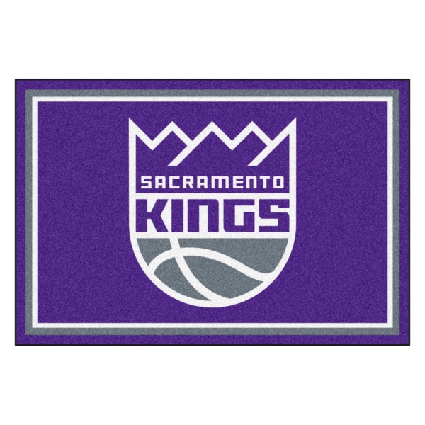 FanMats® - Sacramento Kings 60" x 96" Nylon Face Ultra Plush Floor Rug with "Sacramento Kings Crown" Logo