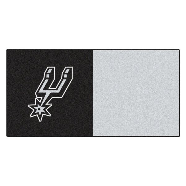 FanMats® - San Antonio Spurs 18" x 18" Nylon Face Team Carpet Tiles with "Spurs" Logo