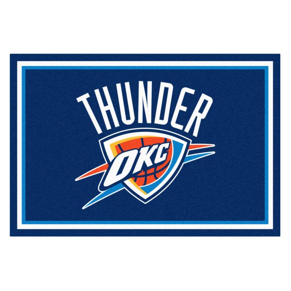 FanMats® - Oklahoma City Thunder 60" x 96" Nylon Face Ultra Plush Floor Rug with "OKC Icon" Primary Logo