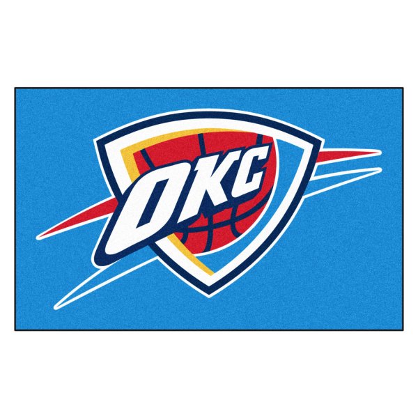FanMats® - Oklahoma City Thunder 60" x 96" Nylon Face Ulti-Mat with "OKC Icon" Primary Logo