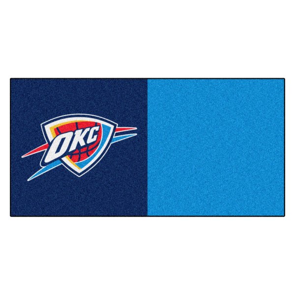 FanMats® - Oklahoma City Thunder 18" x 18" Nylon Face Team Carpet Tiles with "OKC Icon" Primary Logo