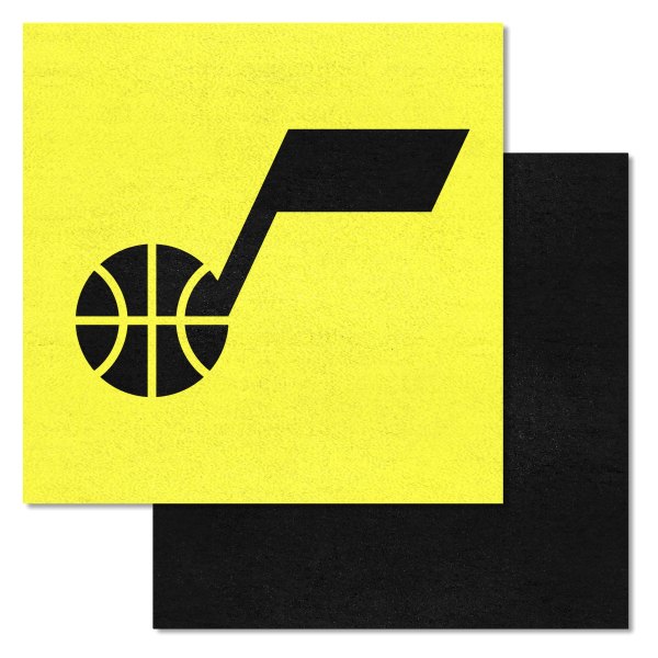 FanMats® - Utah Jazz 18" x 18" Nylon Face Team Carpet Tiles with "Music Note" Logo
