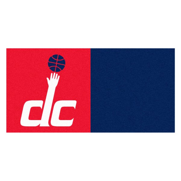 FanMats® - Washington Wizards 18" x 18" Nylon Face Team Carpet Tiles with "DC Hand" Logo