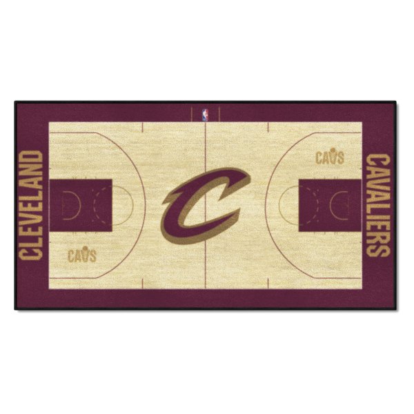 FanMats® - Cleveland Cavaliers 24" x 44" Nylon Face Basketball Court Runner Mat with "C with Sword" Logo