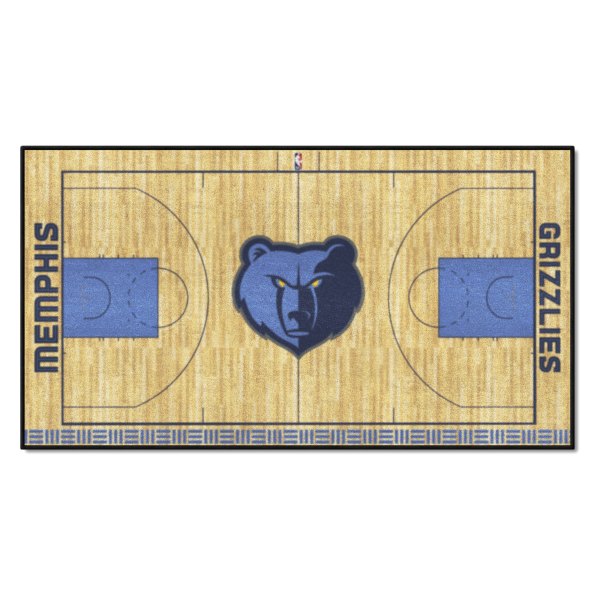 FanMats® - Memphis Grizzlies 24" x 44" Nylon Face Basketball Court Runner Mat with "Grizzly" Logo
