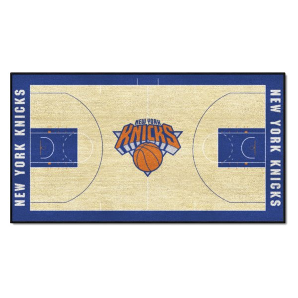 FanMats® - New York Knicks 24" x 44" Nylon Face Basketball Court Runner Mat with "New York Knicks Icon" Logo