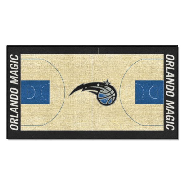 FanMats® - Orlando Magic 24" x 44" Nylon Face Basketball Court Runner Mat with "Icon with Wordmark" Logo