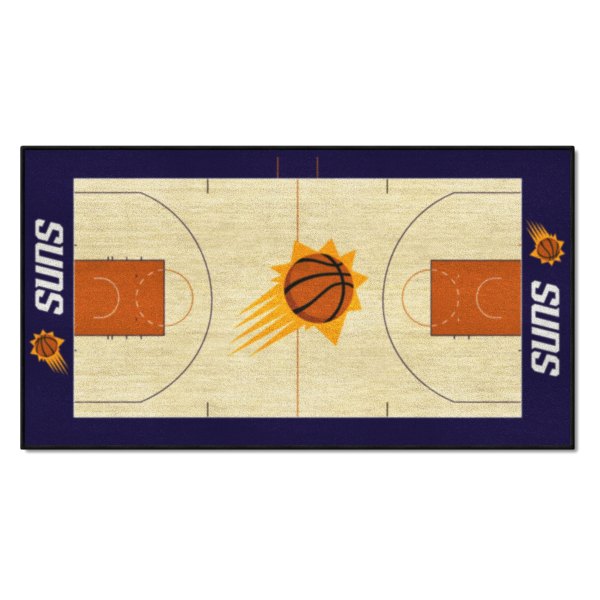 FanMats® - Phoenix Suns 24" x 44" Nylon Face Basketball Court Runner Mat with "Phonenix Bird & PHX" Logo & "Suns" Wordmark