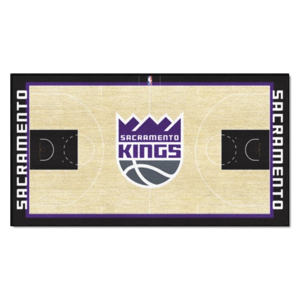 FanMats® - Sacramento Kings 24" x 44" Nylon Face Basketball Court Runner Mat with "Sacramento Kings Crown" Logo