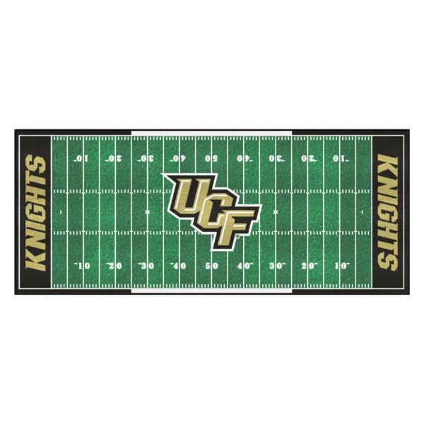 FanMats® - University of Central Florida 30" x 72" Nylon Face Football Field Runner Mat with "UCF" Primary Logo & Wordmark