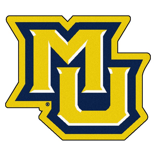 FanMats® - Marquette University 36" x 48" Mascot Floor Mat with "MU" Logo